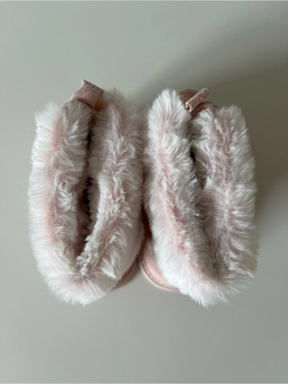 Pink Faux Fur Baby Booties - Soft Cozy Infant Slippers 🎀 New
